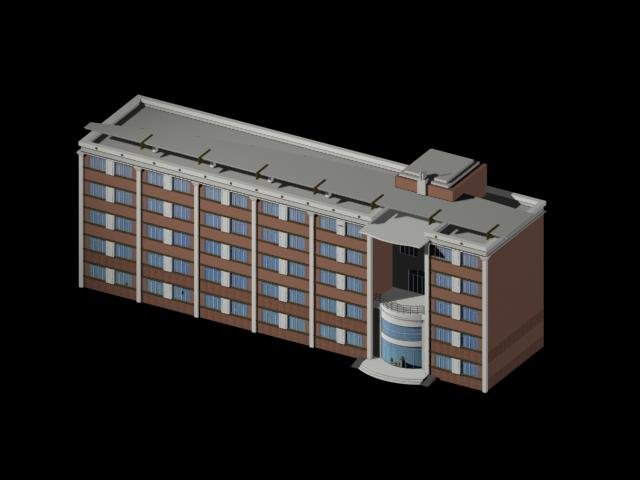 Urban architecture – school office villas 28 3D Model