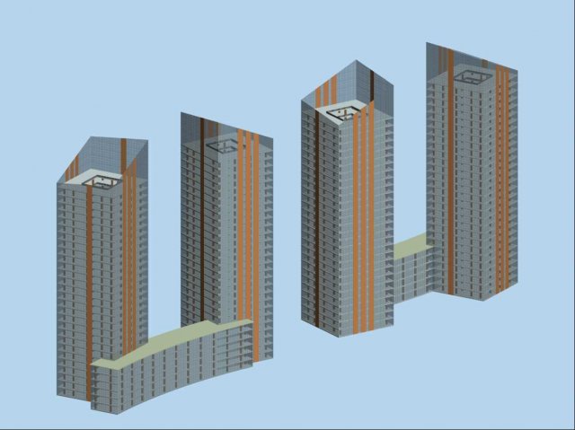 Urban planning – commercial buildings 62 3D Model