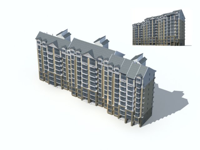 City construction – large real estate residences 59 3D Model