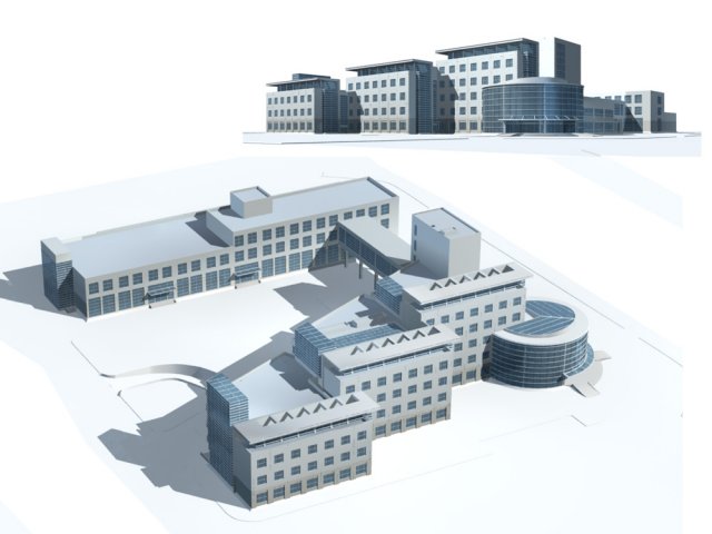 City – high-rise office 93 3D Model