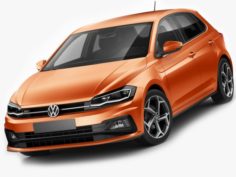 Volkswagen Polo 2018 R-line 3D Model