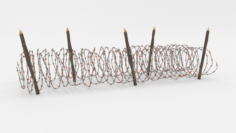 Barb Wire Obstacle 16 3D Model