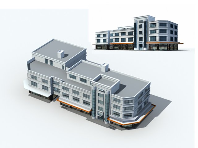 City – high-rise office 223 3D Model