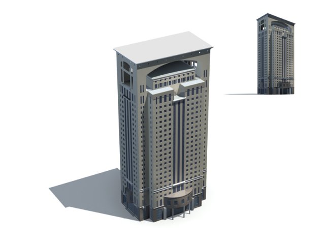 City – high-rise office 312 3D Model