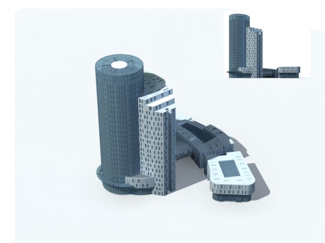 City – high-rise office 26 3D Model