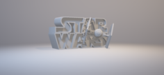 STAR WARS – logo 3D Model