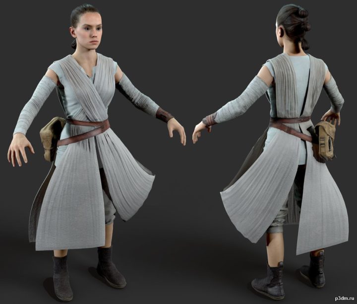 Rey 3D Model