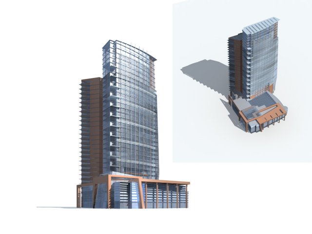 City – high-rise office 147 3D Model