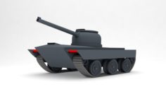 Dynamic animation tank 3D Model