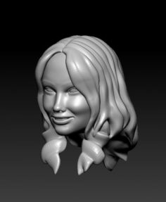 Female head 3D print model 3D Model