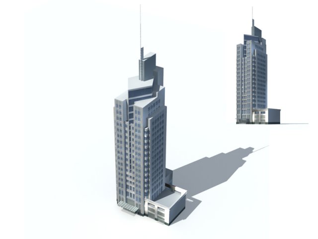 City – high-rise office 345 3D Model