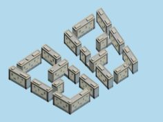 Urban planning – commercial buildings 215 3D Model