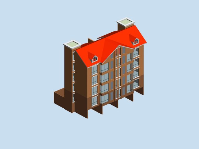 Urban planning – commercial buildings 246 3D Model