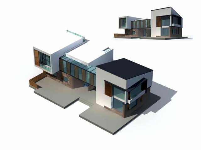 Urban architecture – private villas 76 3D Model