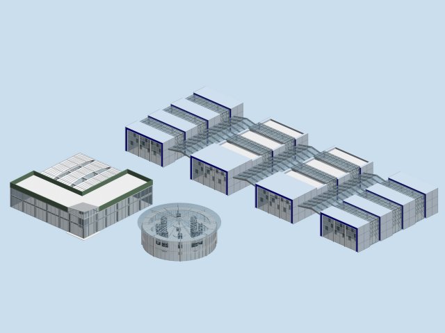 Urban planning – commercial buildings 169 3D Model