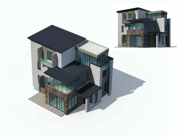 Urban architecture – private villas 73 3D Model