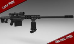 Barrett M82 Free 3D Model