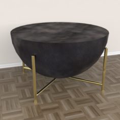 Darbuka Brass Coffee Table 3D Model