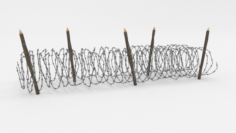Barb Wire Obstacle 15 3D Model