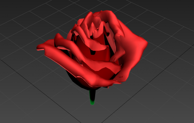 Red rose Free 3D Model