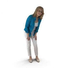 Lady in the city 3D Model