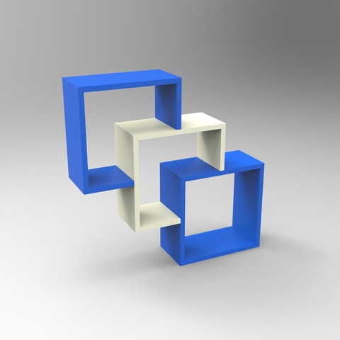 Custom designed shelf 3D Print Model