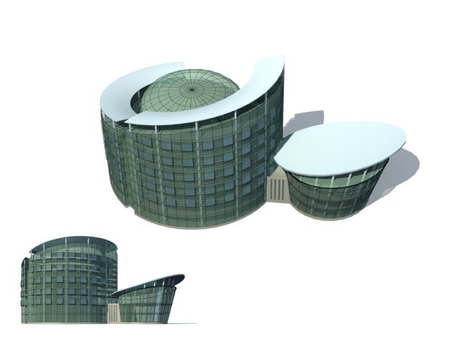 City – high-rise office 124 3D Model