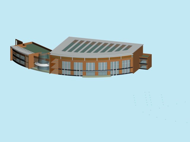 Urban architecture – school office villas 115 3D Model