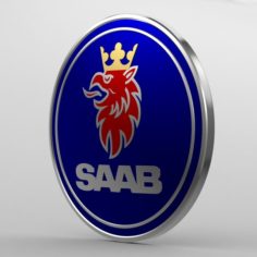 Saab logo 3D Model