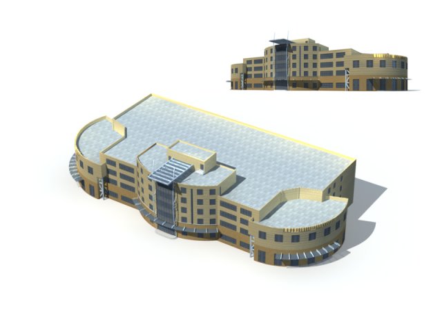 City – high-rise office 280 3D Model