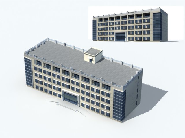 City – high-rise office 233 3D Model