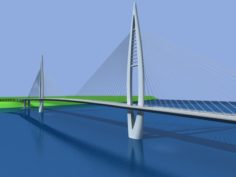 City building – big bridge 21 3D Model