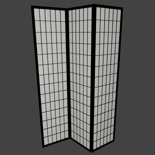 Japanese Partition 						 Free 3D Model