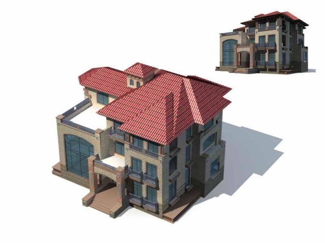 Urban architecture – private villas 22 3D Model