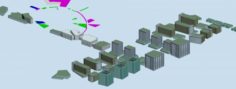 Urban planning – commercial buildings 176 3D Model