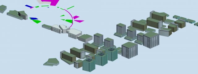 Urban planning – commercial buildings 176 3D Model