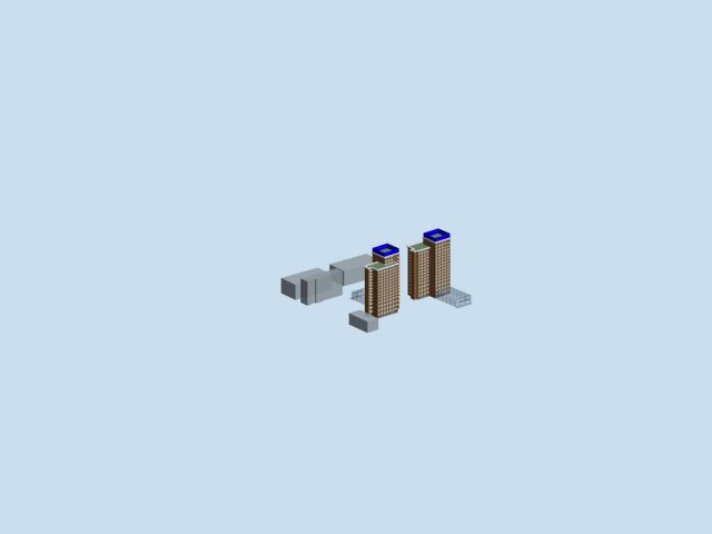 Urban planning – commercial buildings 61 3D Model
