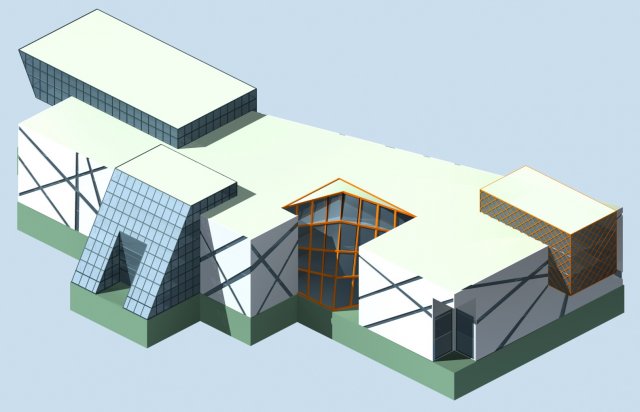 Urban planning – commercial buildings 98 3D Model