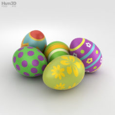 Easter Eggs 3D Model