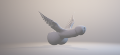 Flying Penis 3D Model