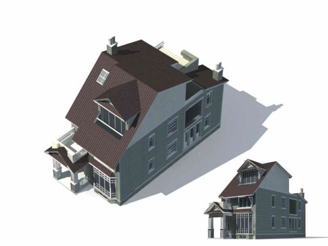 Urban architecture – private villas 43 3D Model