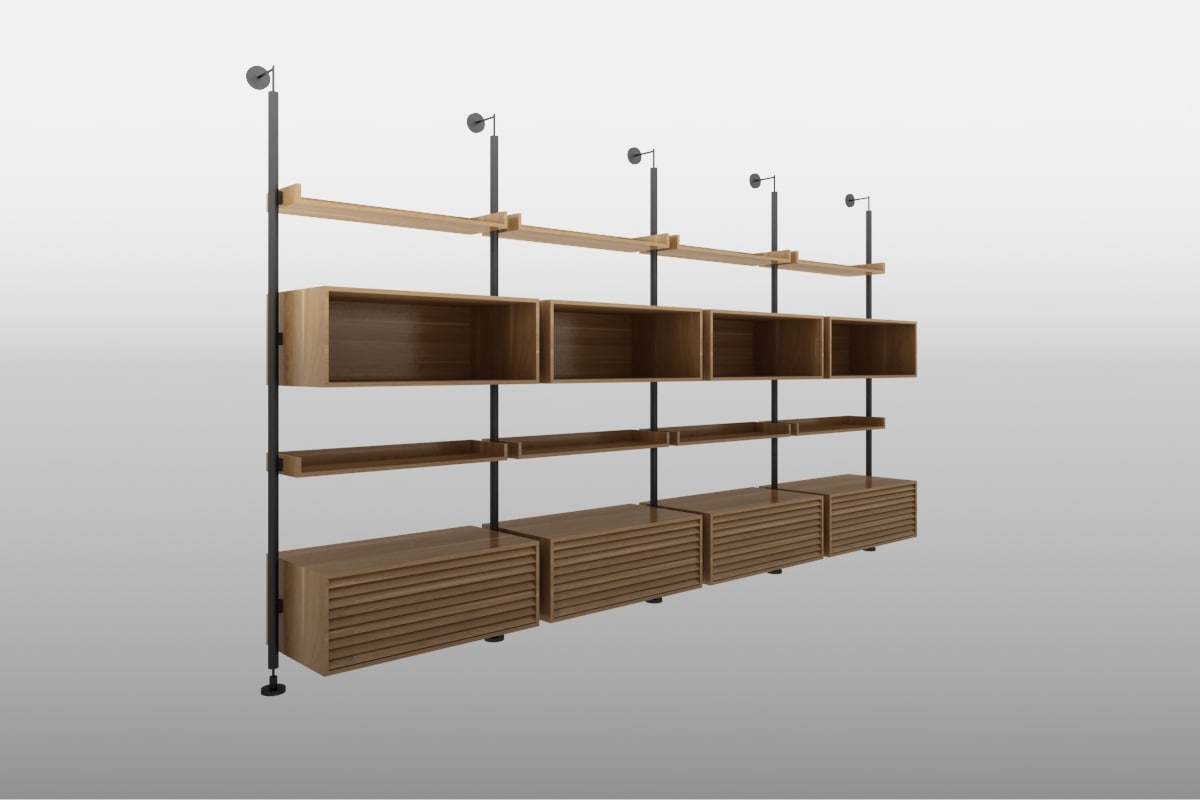 porada ubiqua shelves 3D Model