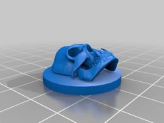 Orc Skull Death Marker 3D Print Model