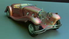 Model of Mercedes Roadster 1936 3D Model
