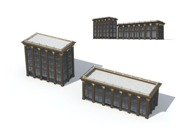 City – high-rise office 288 3D Model