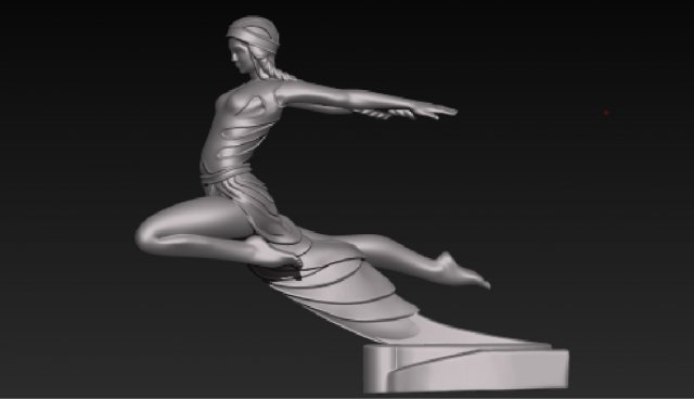 Goddess of speed PONTIAK 1934 3D Model