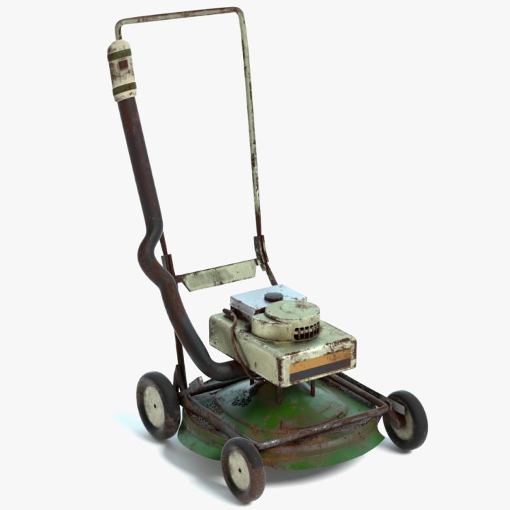 Old Lawn Mower 3D Model