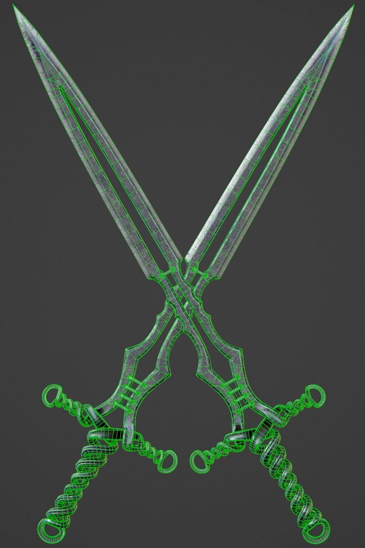 Old Forged Sword PBR 3D Model