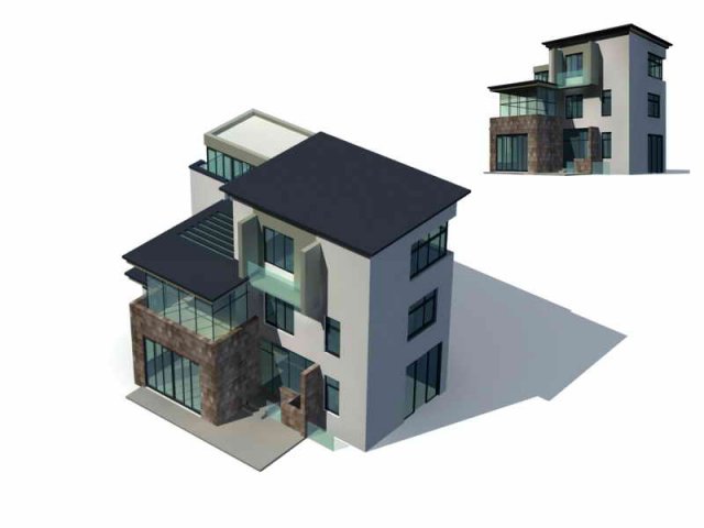 Urban architecture – private villas 75 3D Model