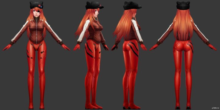 Asuka Langley Soryu 3D Model